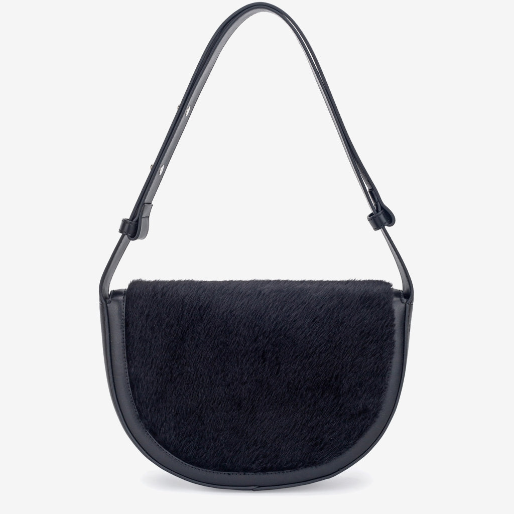 HVISK CLIFF FLUFFY Shoulder Bag 009 Black