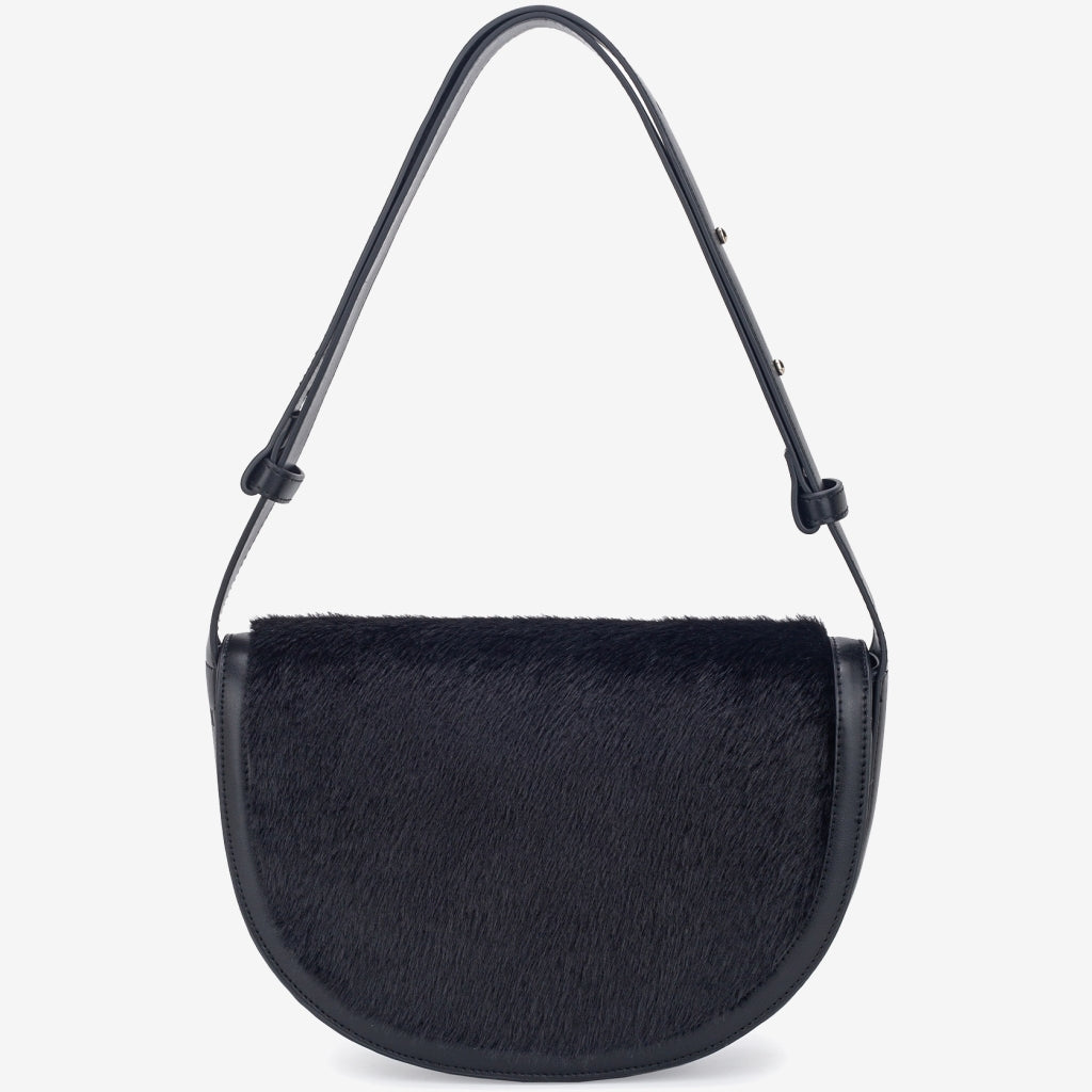 HVISK CLIFF FLUFFY Shoulder Bag 009 Black