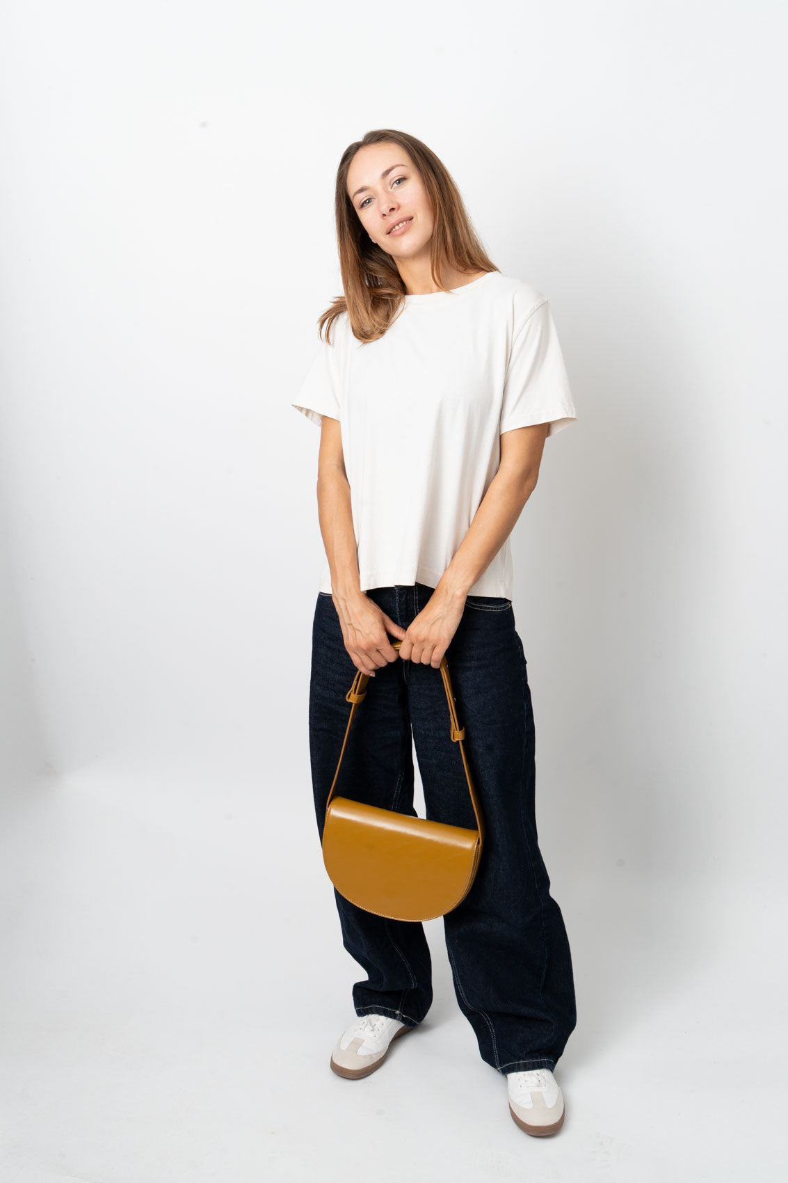 HVISK CLIFF GLOSSY STRUCTURE Crossbody 478 Amber Haze
