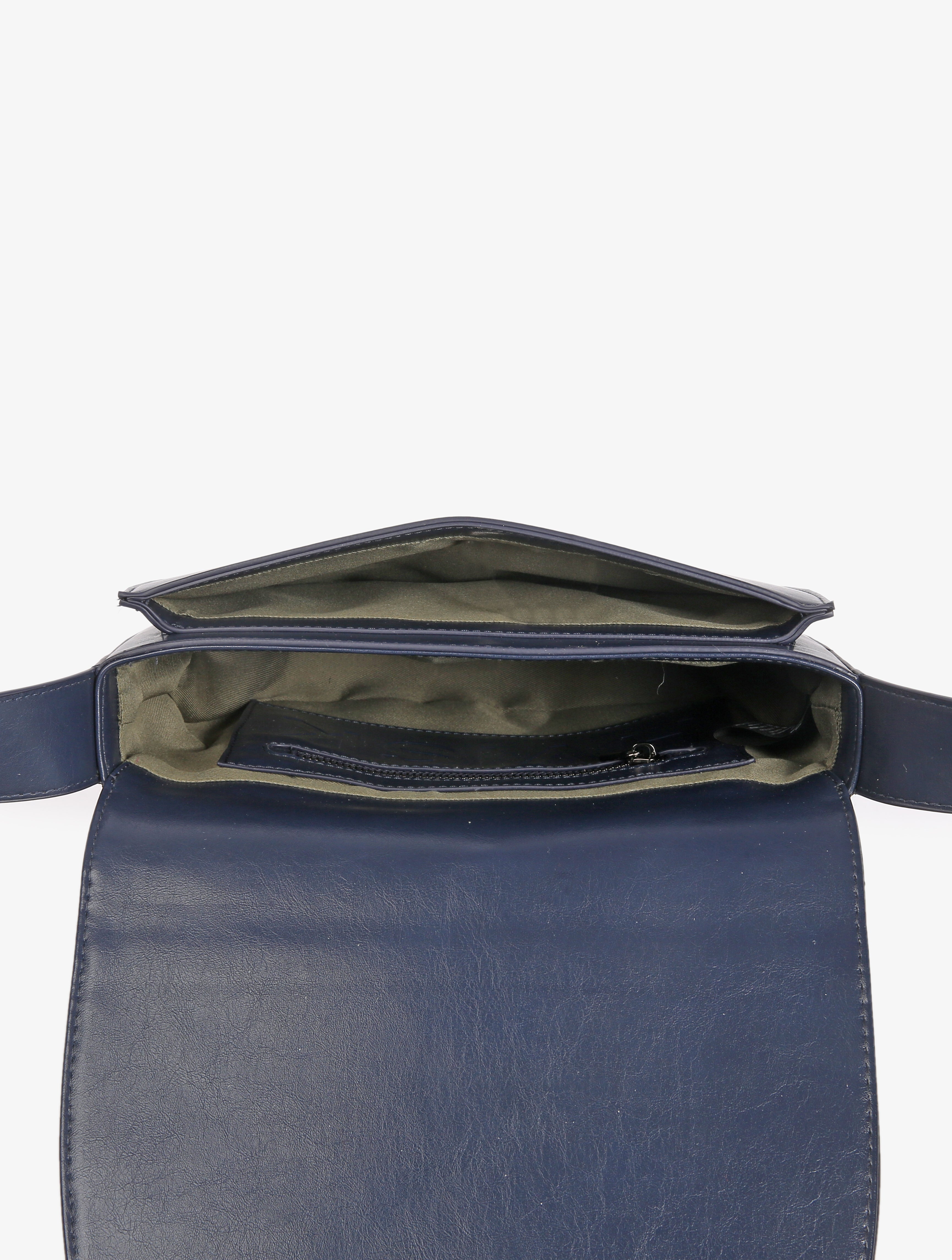 HVISK CLIFF GLOSSY STRUCTURE Crossbody 480 Eclipse Blue