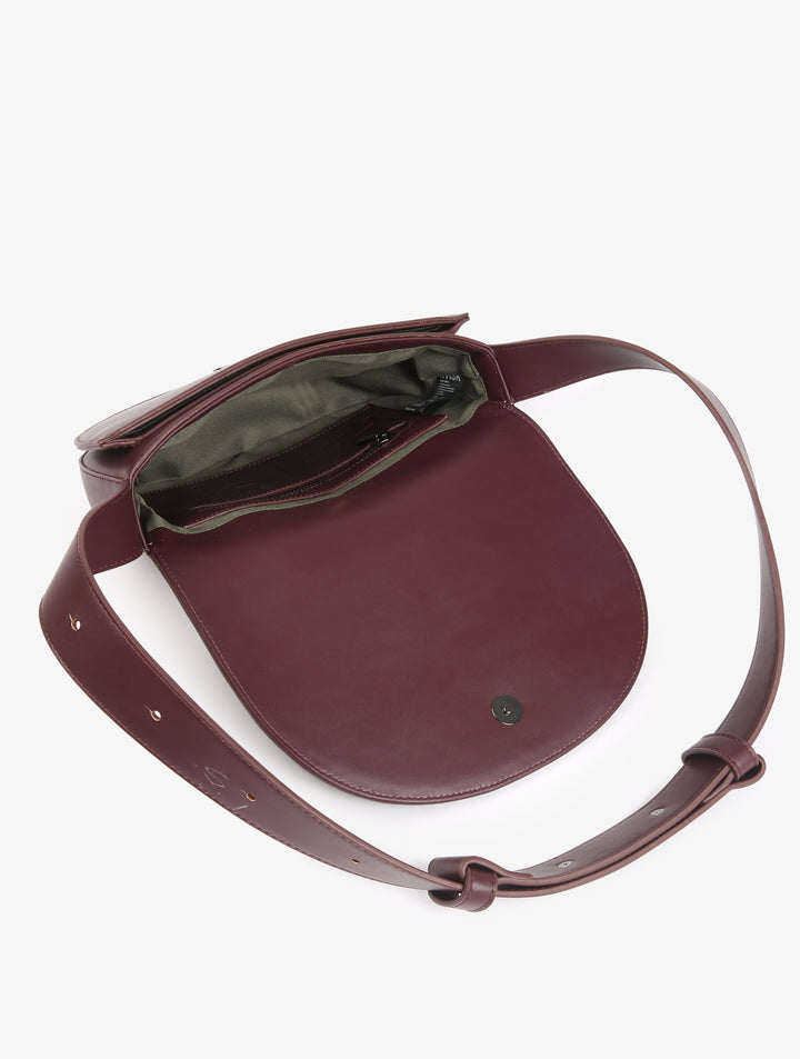 HVISK CLIFF SOFT STRUCTURE Crossbody 475 Midnight Plum