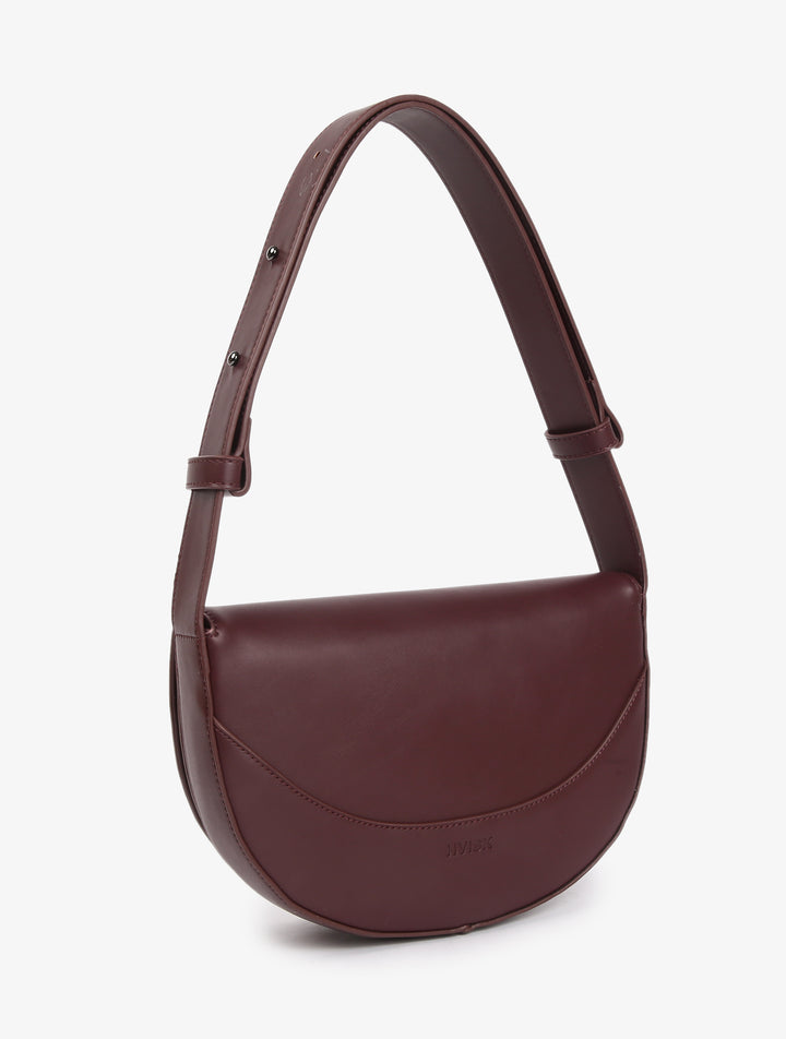 HVISK CLIFF SOFT STRUCTURE Crossbody 475 Midnight Plum