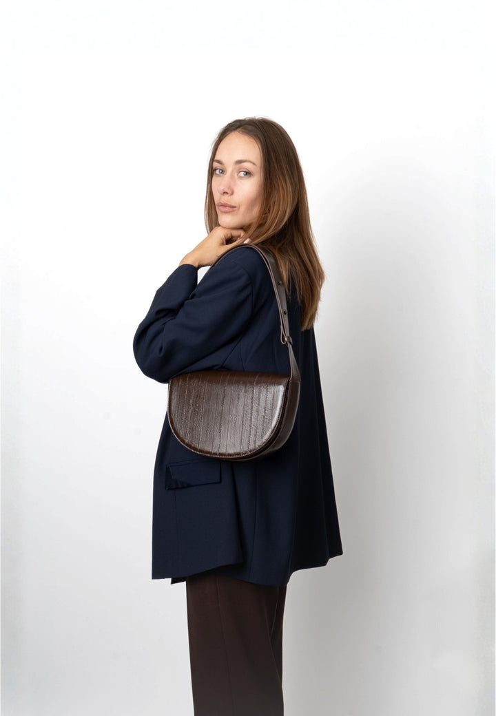 HVISK CLIFF STROKE STRUCTURE Crossbody 485 Espresso