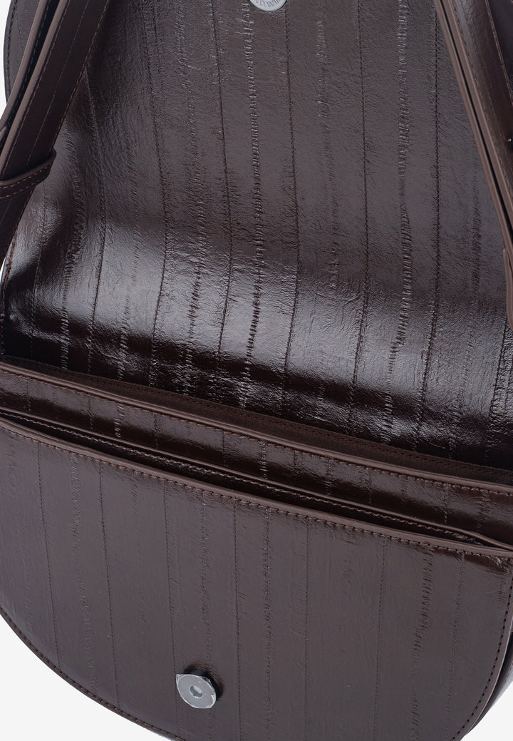 HVISK CLIFF STROKE STRUCTURE Crossbody 485 Espresso