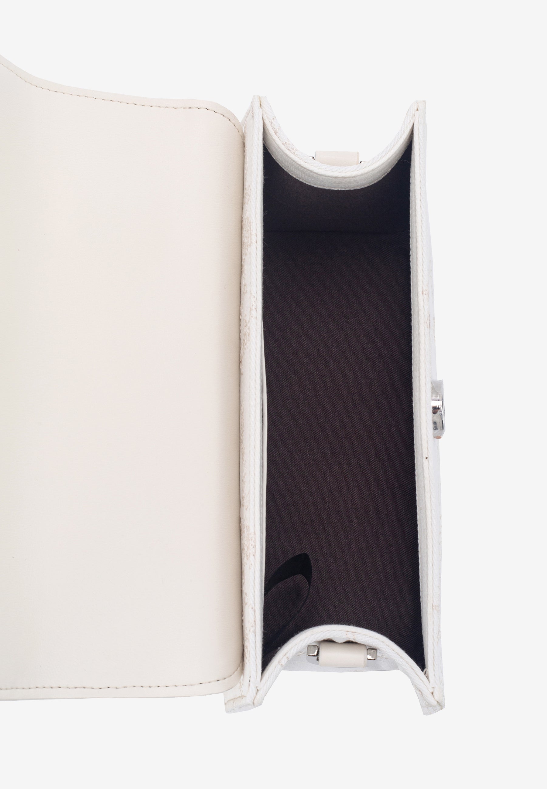 HVISK CRANE CANVAS EMBRIODERY Handle Bag 491 Pearl