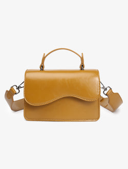 HVISK CRANE GLOSSY STRUCTURE Crossbody 478 Amber Haze