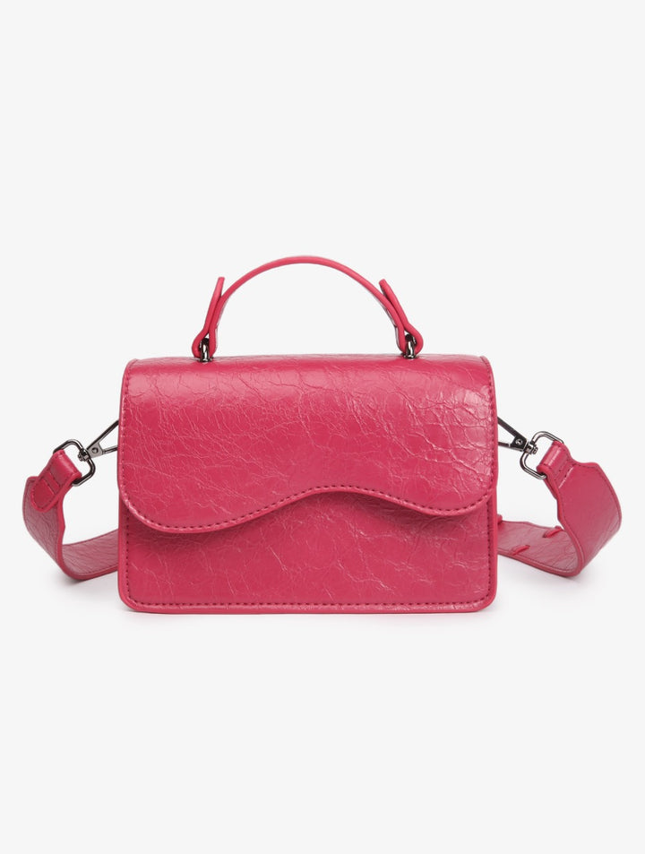 HVISK CRANE RAW STRUCTURE Crossbody 479 Fuchsia Pink