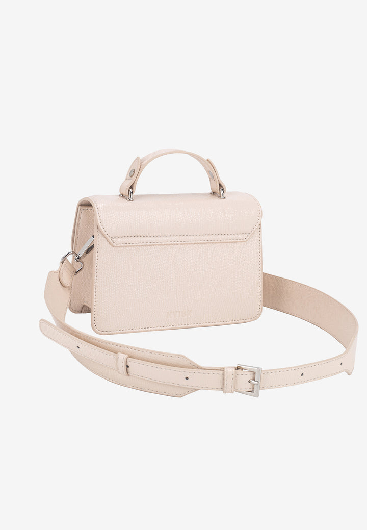 HVISK CRANE SHELL STRUCTURE Crossbody 486 Oat White