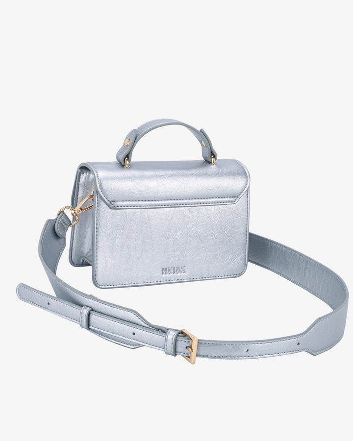 HVISK CRANE SHINY STRUCTURE Crossbody 461 Silver Cloud