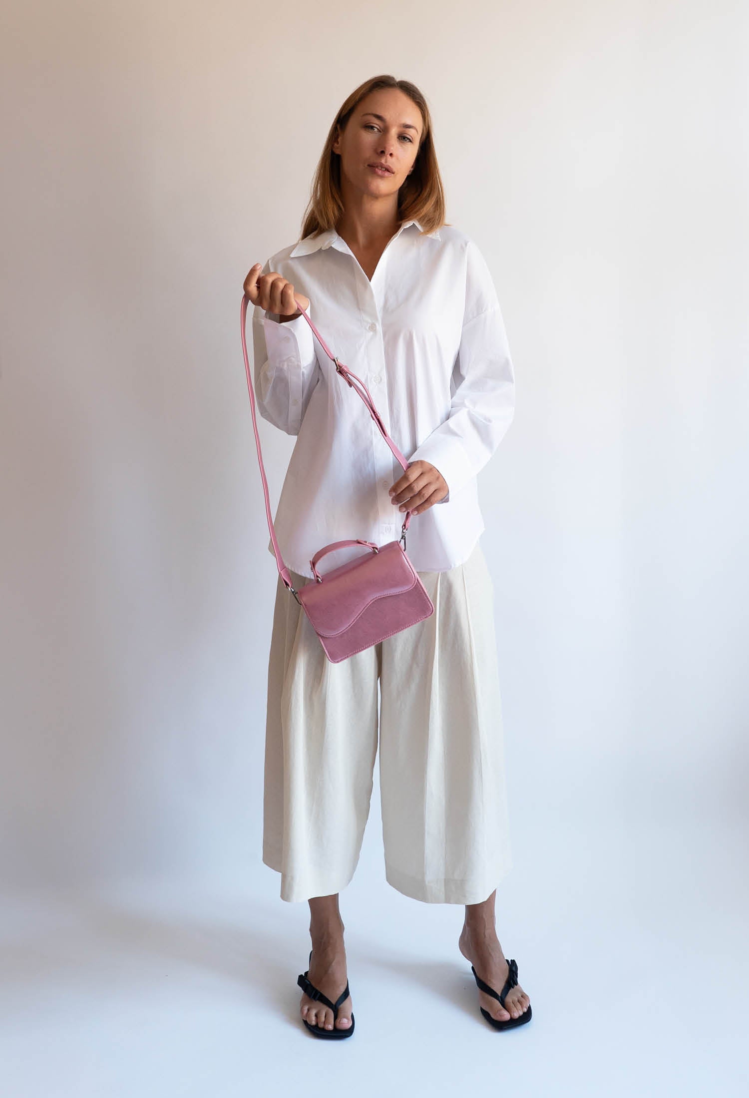 ★KIRSH★ Cherry 3D Graphic Enamel Handbag Pink CRANE SHINY STRUCTURE - Rouge Pink