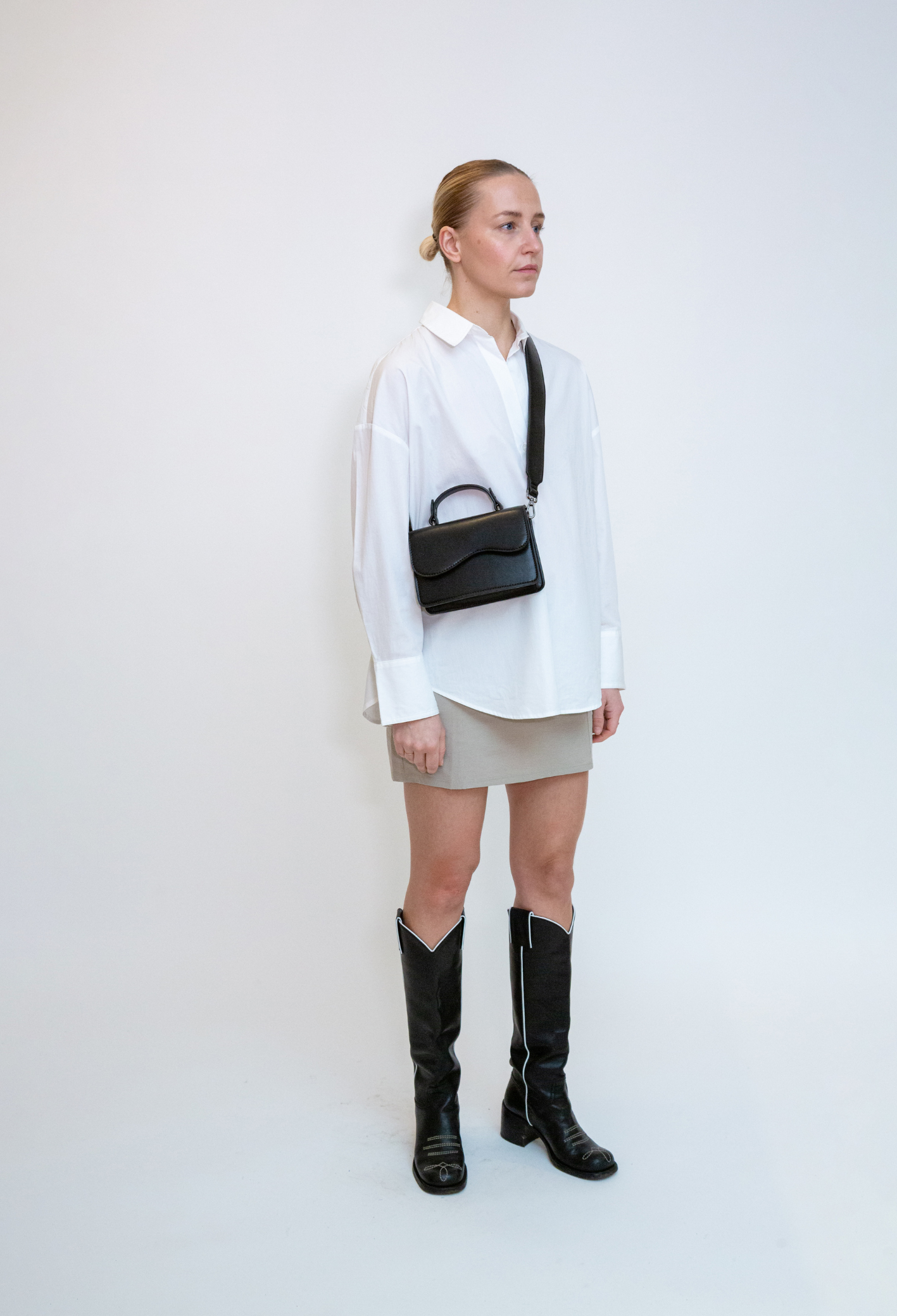 HVISK CRANE SOFT STRUCTURE Crossbody 009 Black