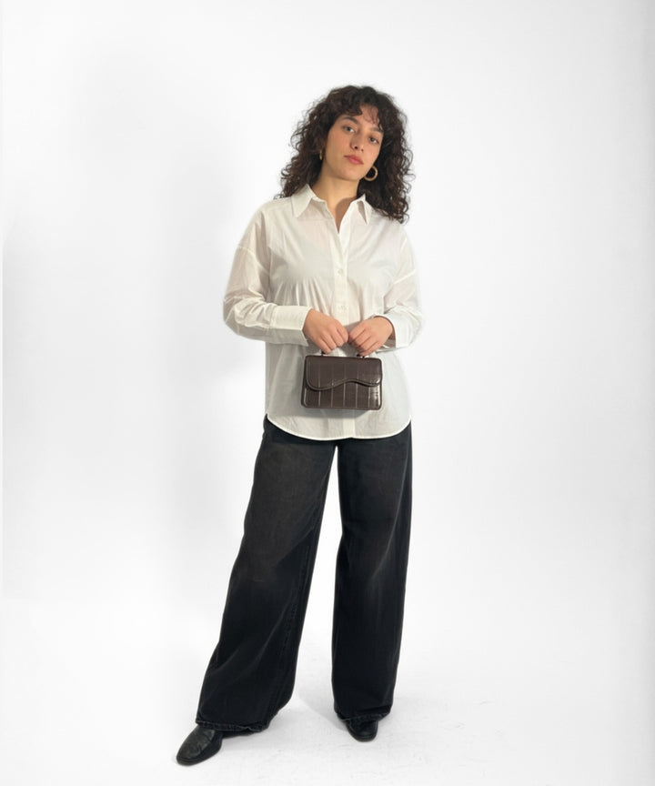HVISK CRANE STROKE STRUCTURE Crossbody 485 Espresso