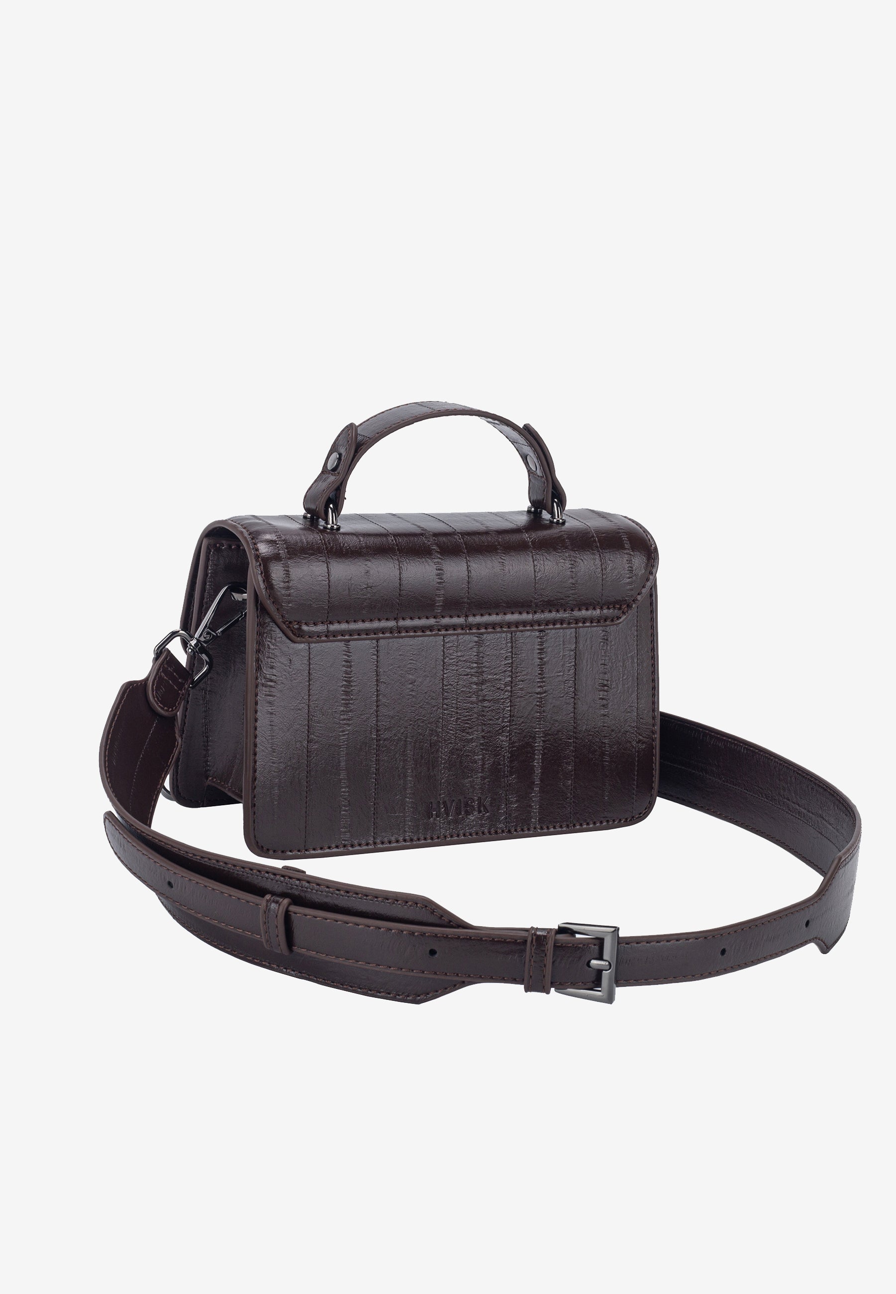 HVISK CRANE STROKE STRUCTURE Crossbody 485 Espresso