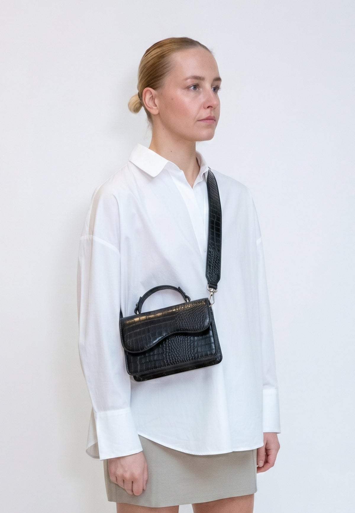 HVISK CRANE TRACE Handbag 009 Black