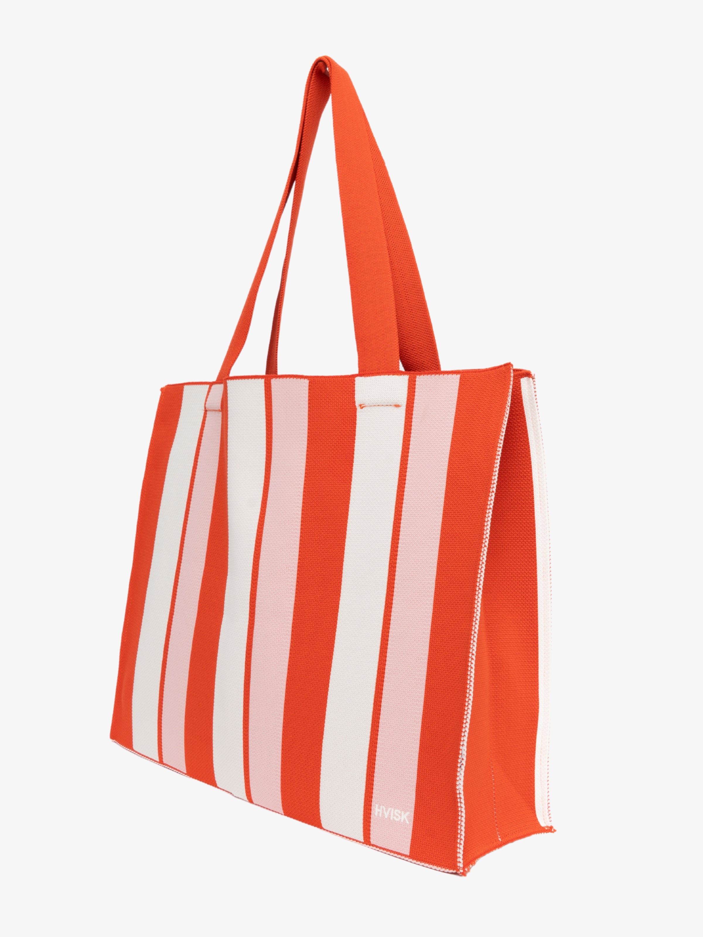 HVISK CRUISE KNIT NET Handle Bag 465 Red Coral