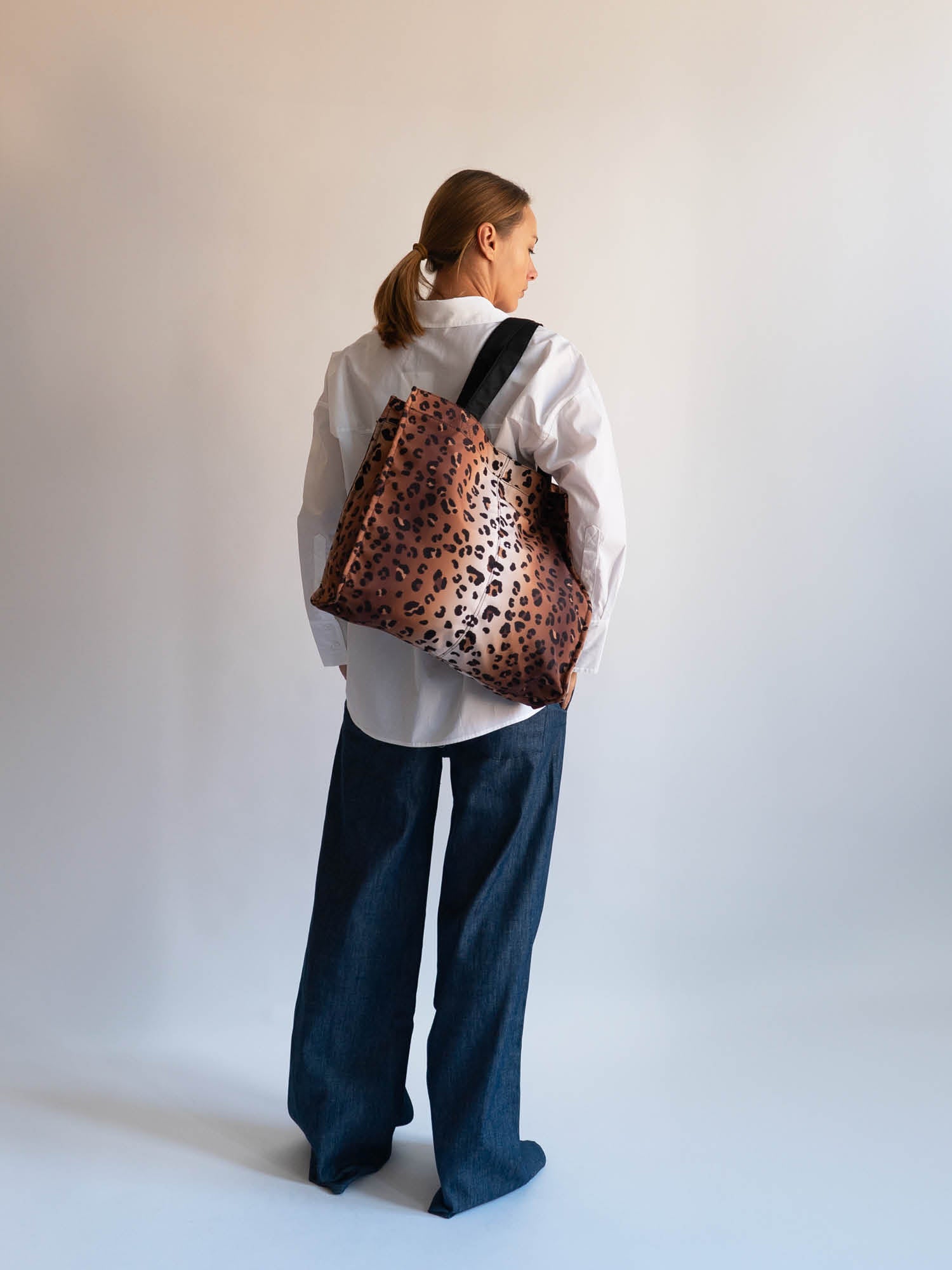 HVISK CRUISE TWILL PRINT Shopper 463 Leopard