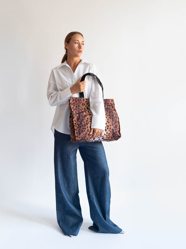 HVISK CRUISE TWILL PRINT Shopper 463 Leopard