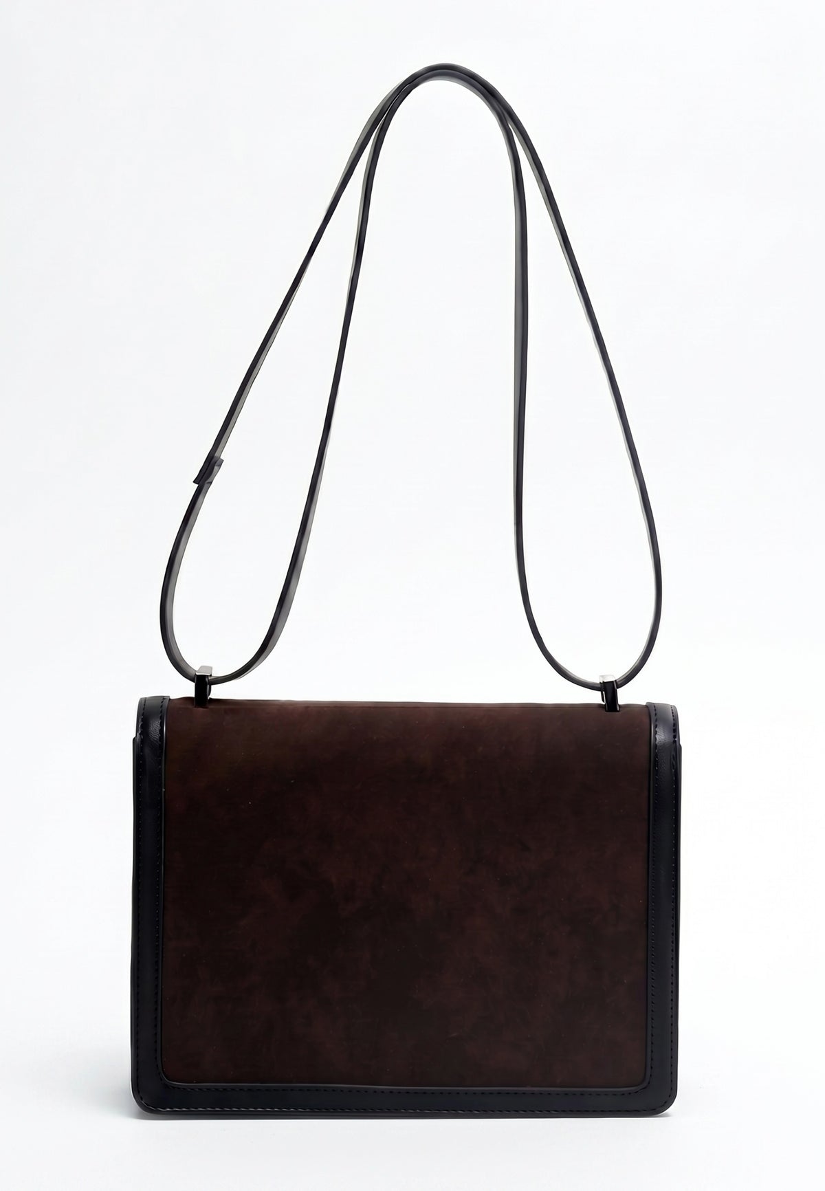 HVISK Callie Brush Crossbody 514 Umber Brown / Black