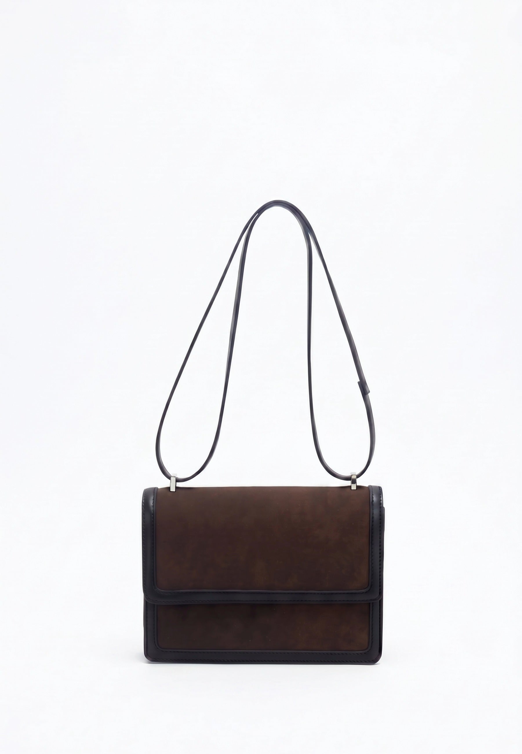 HVISK Callie Brush Crossbody 514 Umber Brown / Black