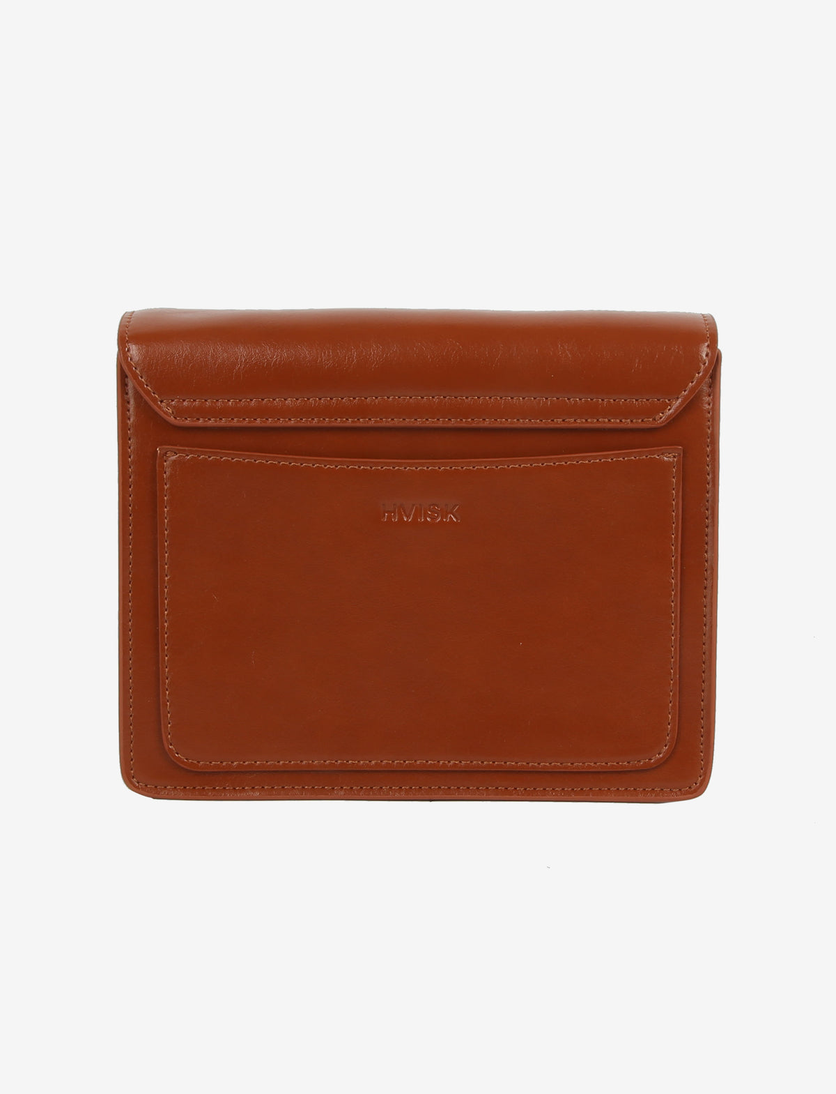 HVISK Cayman Pocket Glossy Crossbody 499 Brown Amber