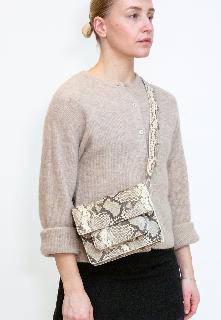 HVISK Cayman Pocket Scaly Crossbody 506 Ivory