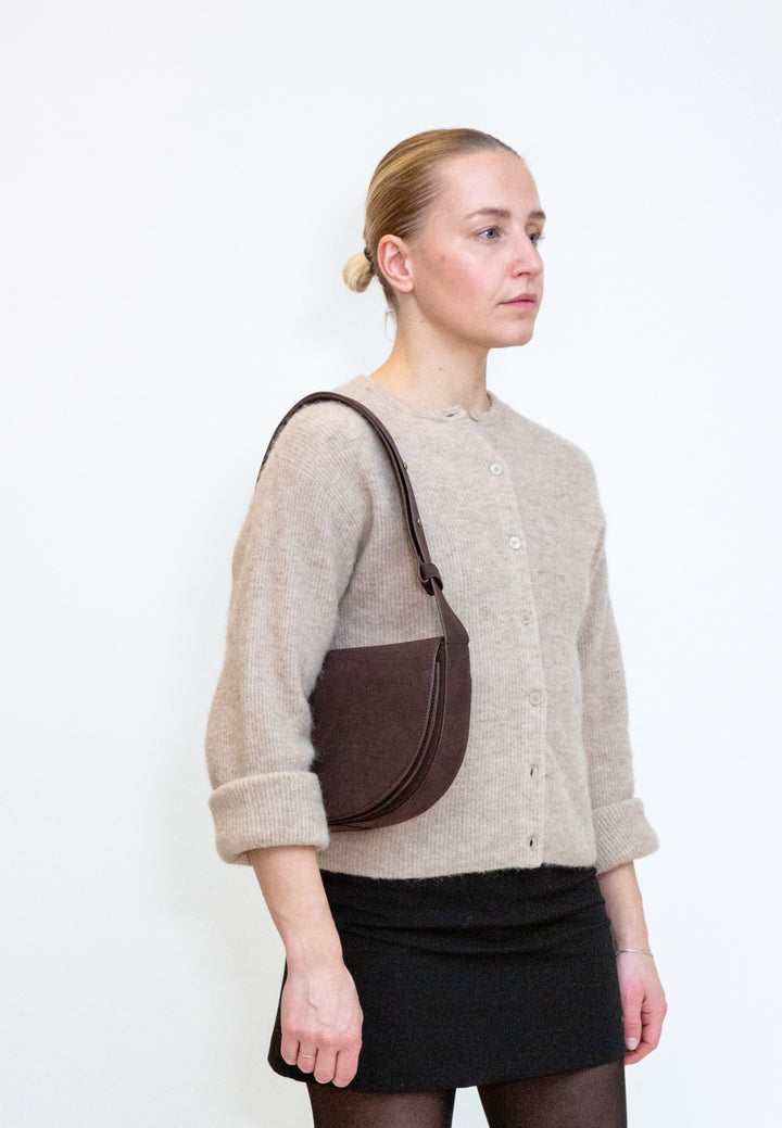 HVISK Cliff Brush Crossbody 507 Umber Brown
