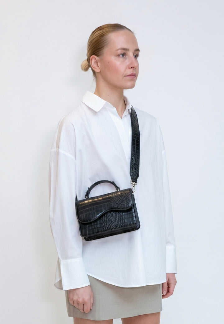 HVISK Crane Trace Handbag 009 Black