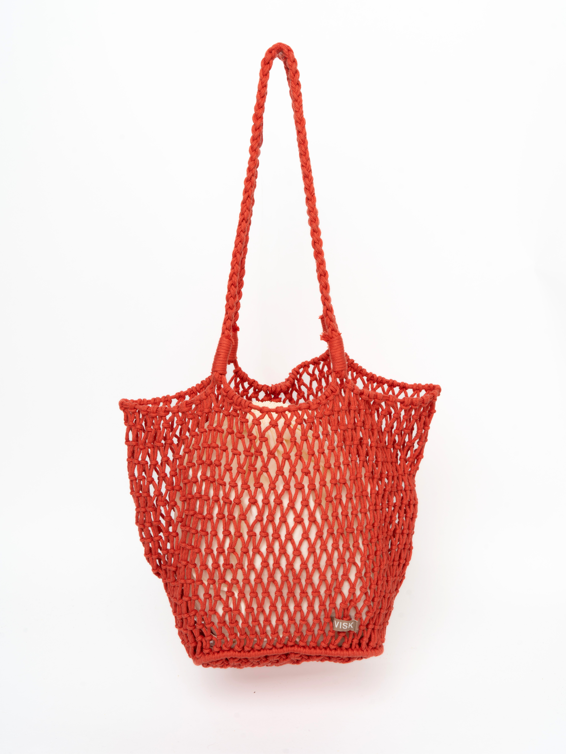 HVISK EDEN TOTE Shoulder Bag 465 Red Coral