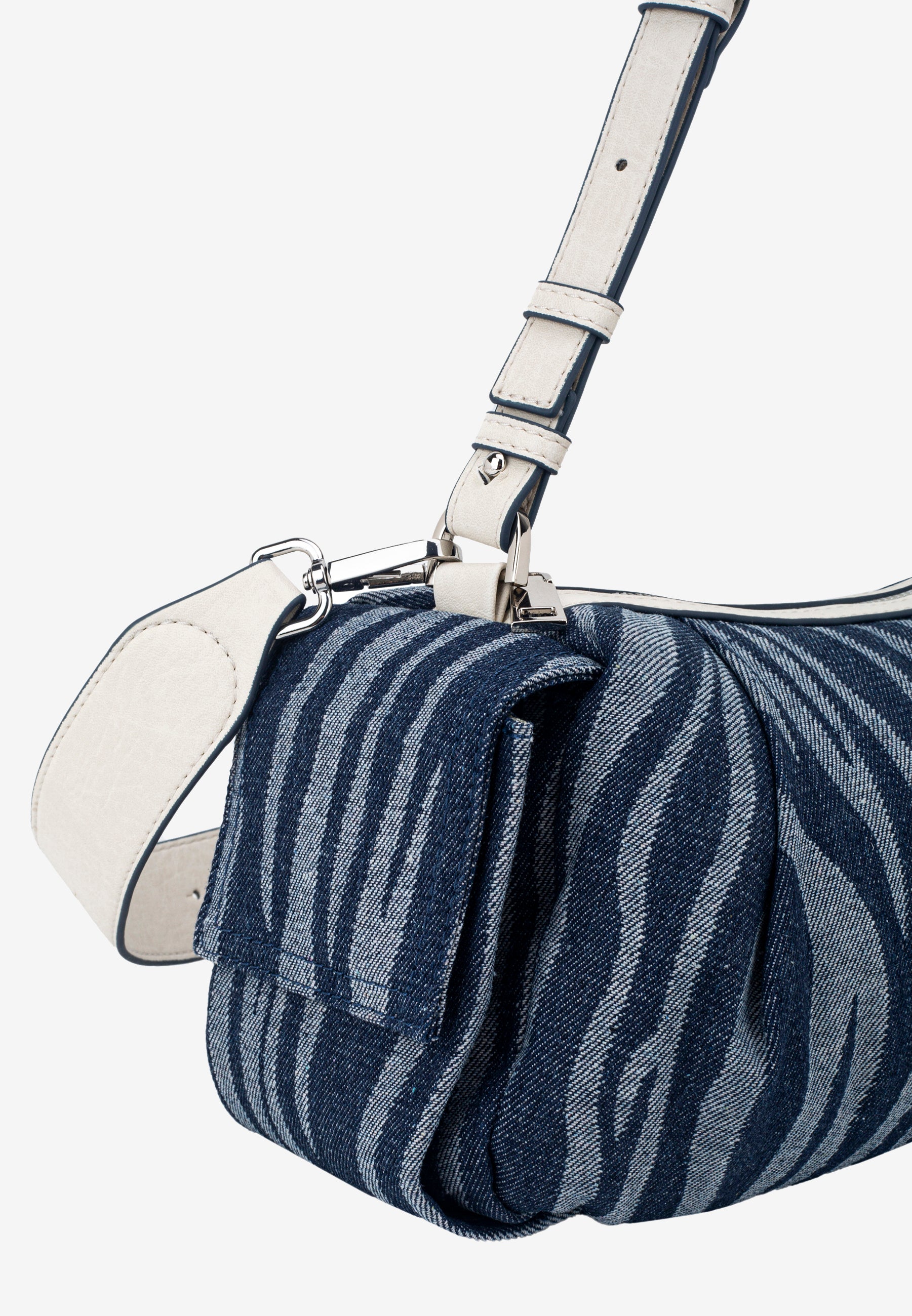 HVISK ELBIE DENIM Shoulder Bag 470 Navy Zebra
