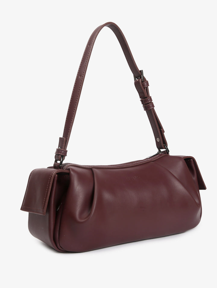 HVISK ELBIE SOFT STRUCTURE Shoulder Bag 475 Midnight Plum