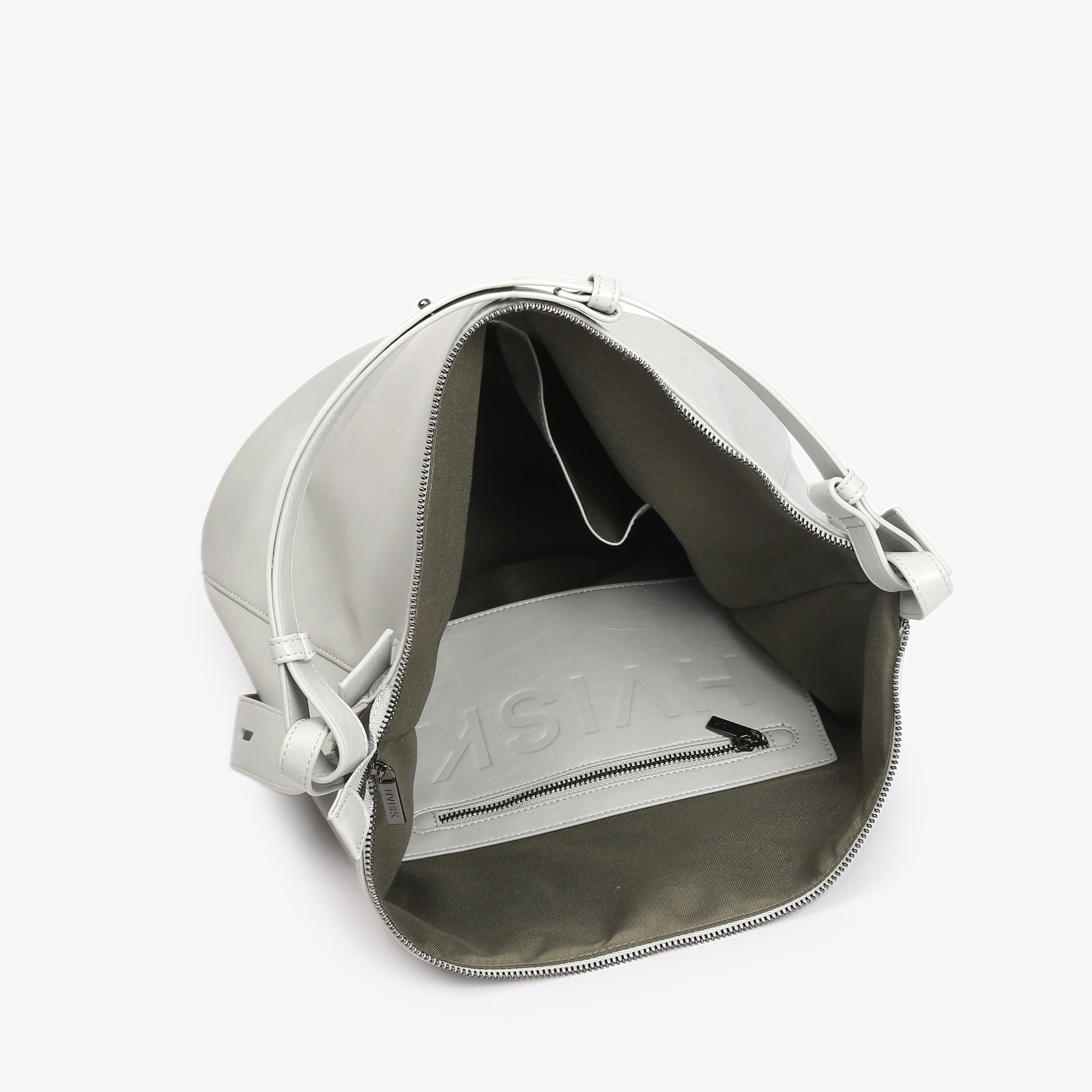 HVISK EMMETT GLOSSY STRUCTURE Tote Bag 477 Grey Aura