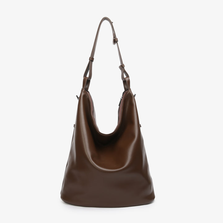 HVISK EMMETT GLOSSY STRUCTURE Tote Bag 496 Cocoa