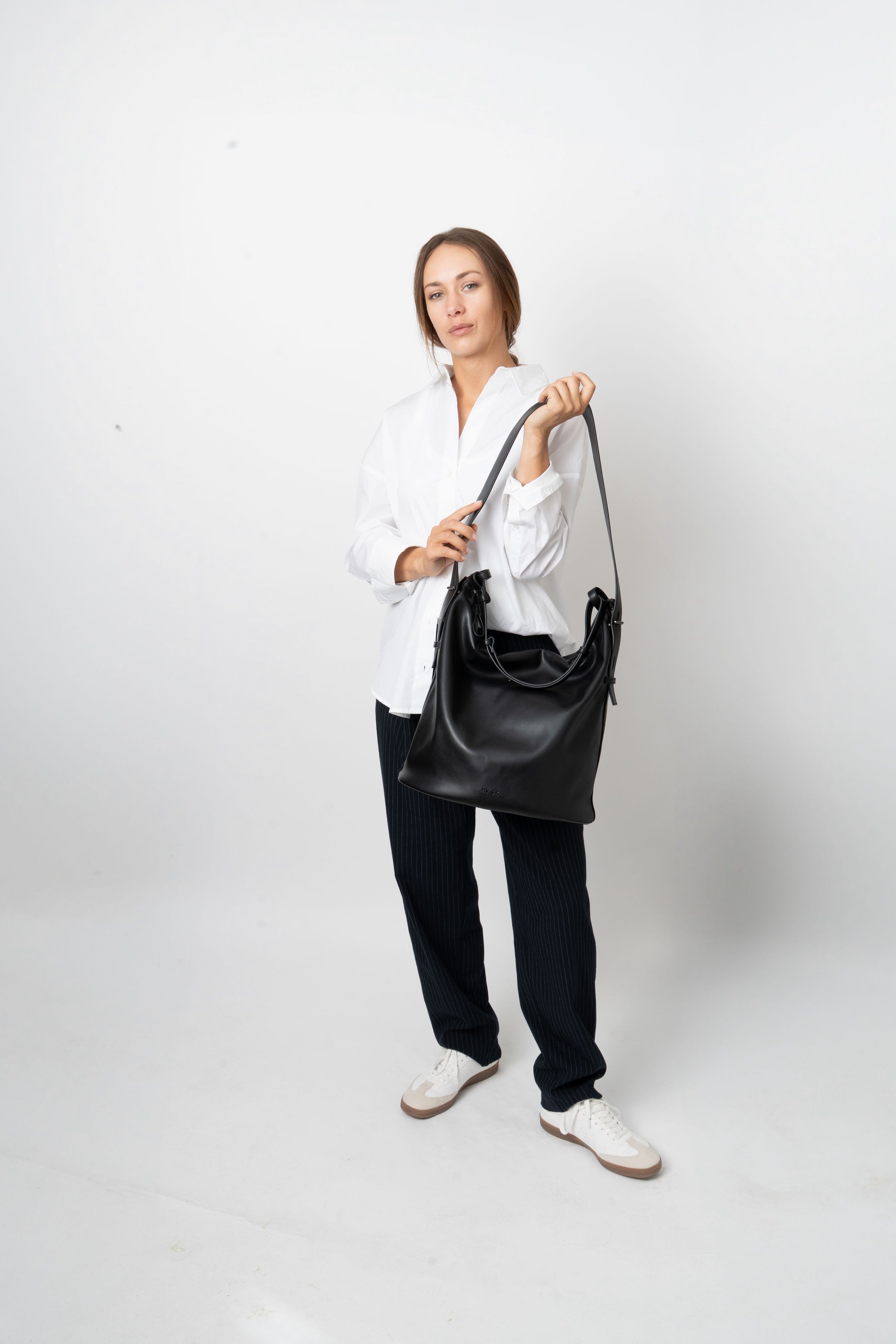 HVISK EMMETT SOFT STRUCTURE Tote Bag 009 Black