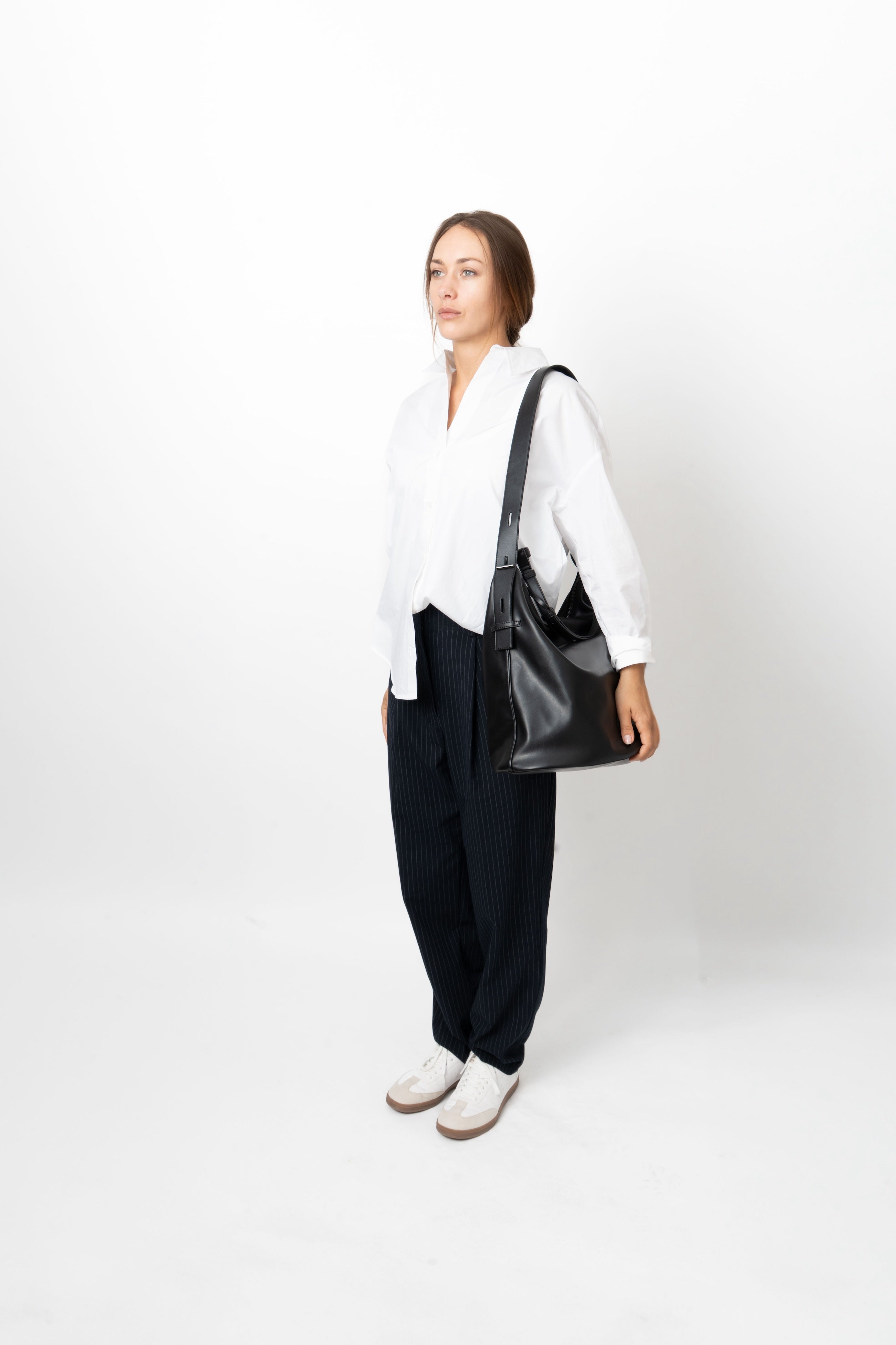 HVISK EMMETT SOFT STRUCTURE Tote Bag 009 Black