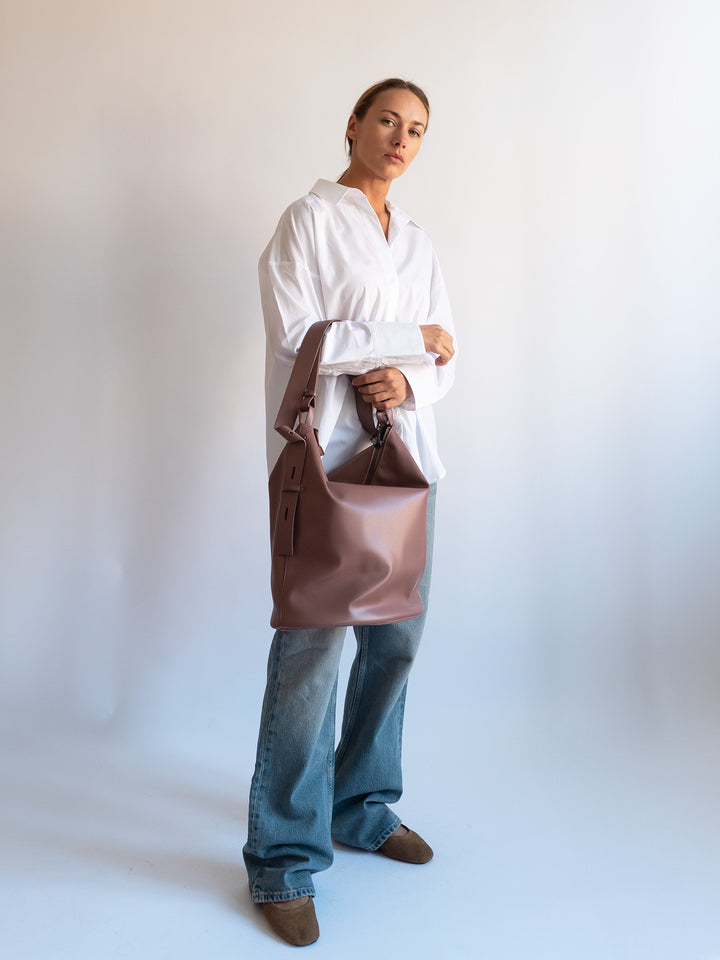 HVISK EMMETT SOFT STRUCTURE Tote Bag 451 Dusty Mauve