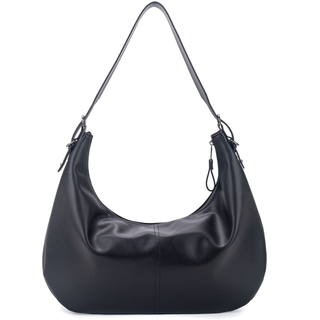 HVISK ESTELLE SOFT STRUCTURE Shoulder Bag 009 Black