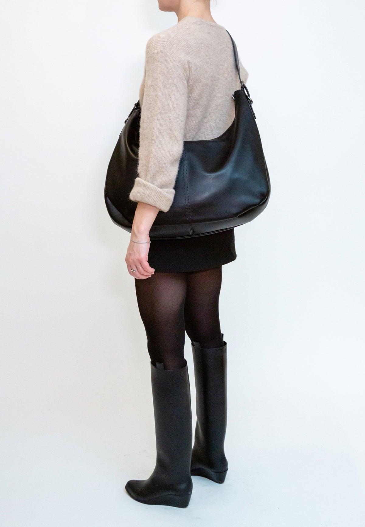 HVISK Estelle Soft Shoulder Bag 009 Black