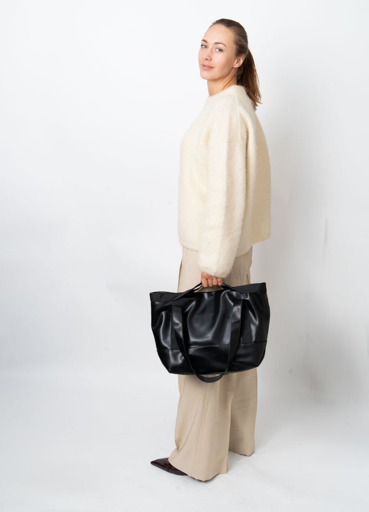 HVISK FETCH SOFT STRUCTURE Tote Bag 009 Black