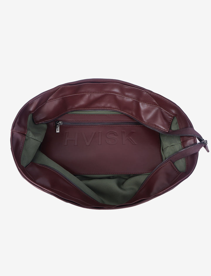 HVISK FETCH SOFT STRUCTURE Tote Bag 475 Midnight Plum