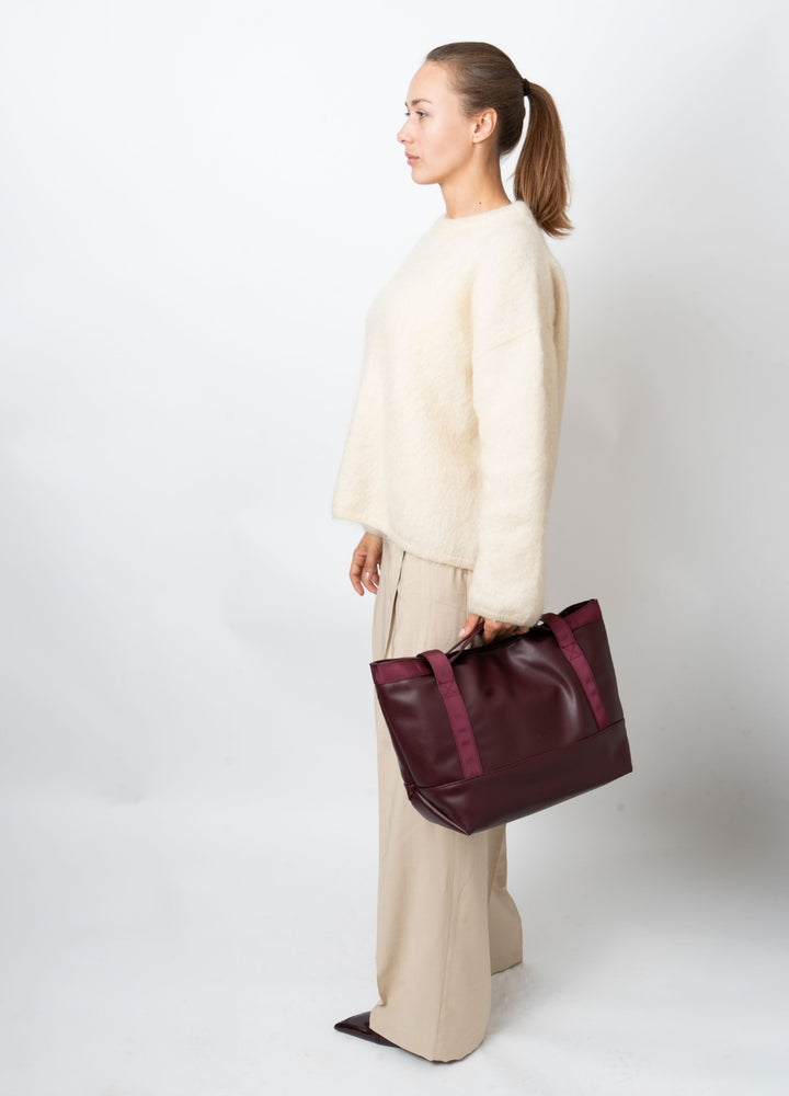HVISK FETCH SOFT STRUCTURE Tote Bag 475 Midnight Plum