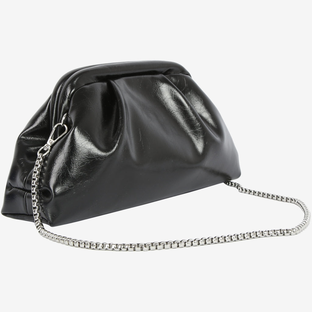 HVISK GIDIA LACQUER Handbag 009 Black