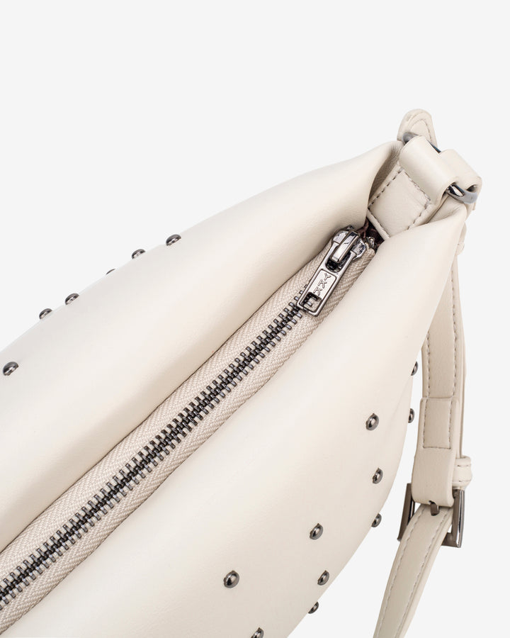 HVISK GIL METAL STUDS Shoulder Bag 449 Butter White