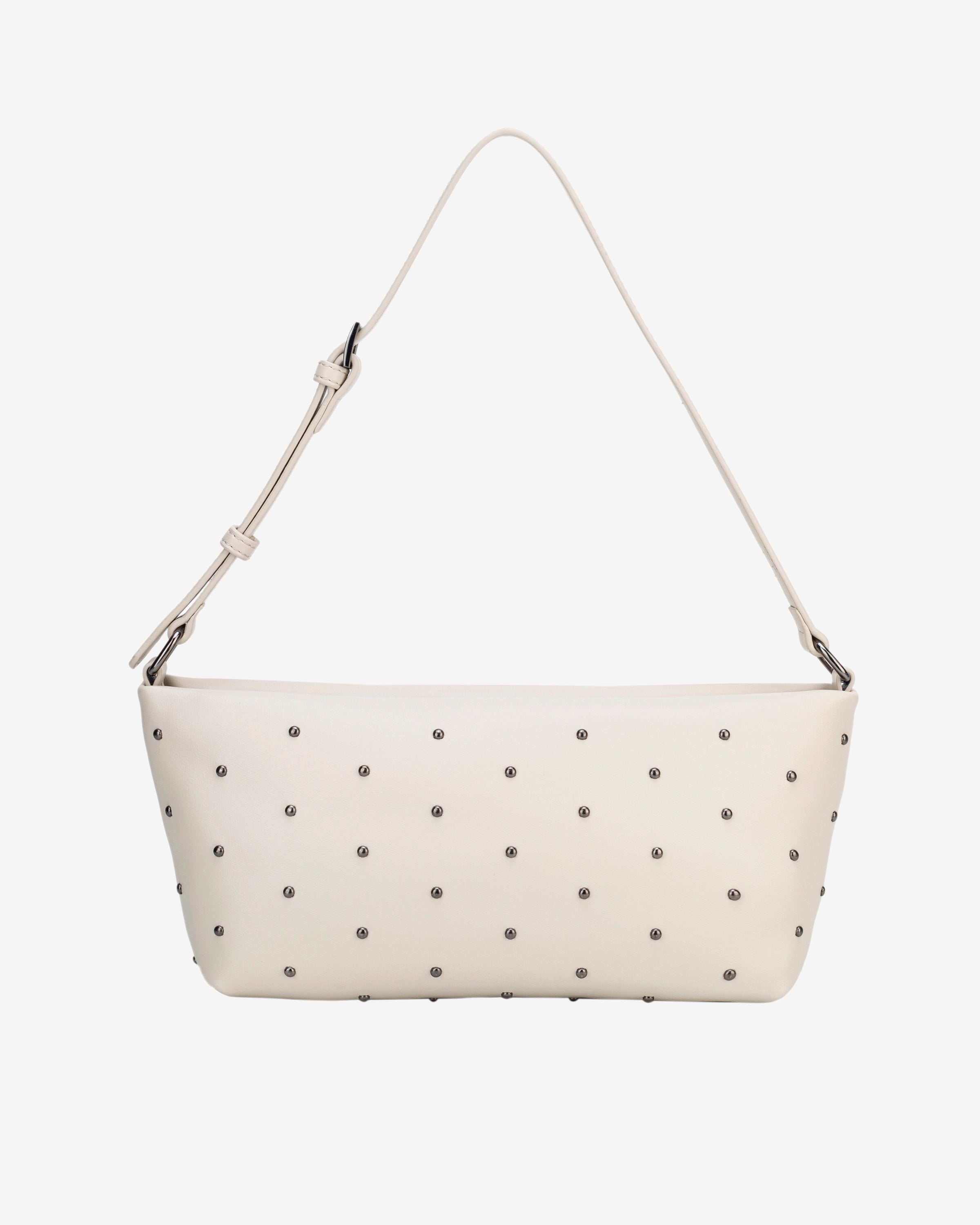 HVISK GIL METAL STUDS Shoulder Bag 449 Butter White