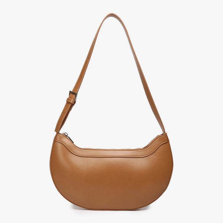 HVISK GLORIA GLOSSY STRUCTURE Shoulder Bag 495 Mocha