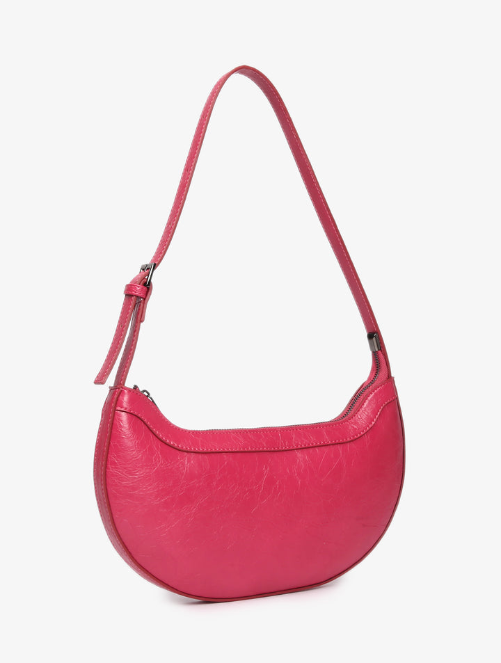 HVISK GLORIA RAW STRUCTURE Shoulder Bag 479 Fuchsia Pink