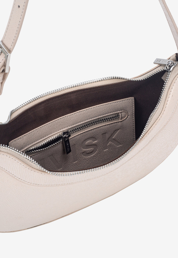HVISK GLORIA SHELL STRUCTURE Shoulder Bag 486 Oat White