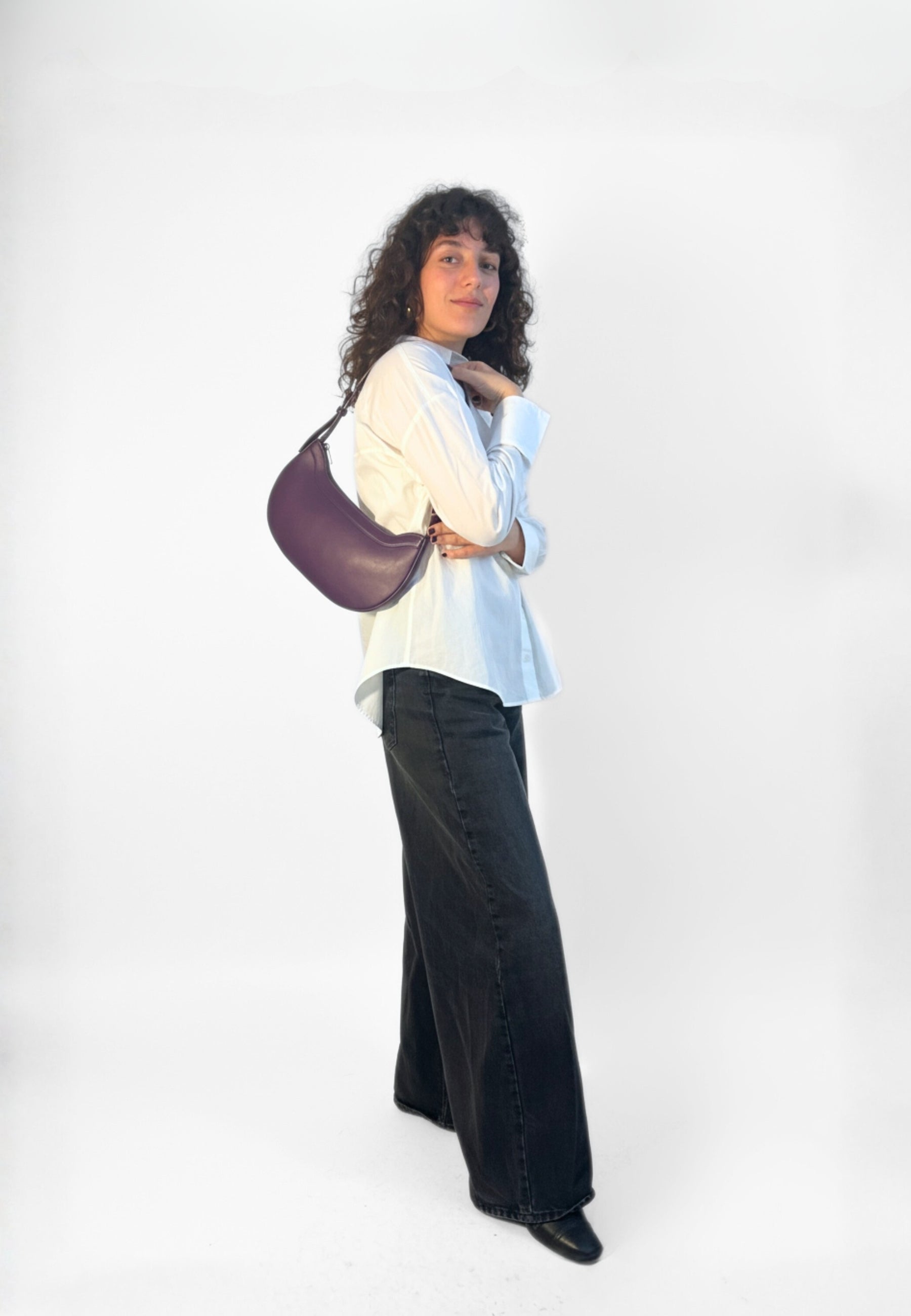 HVISK GLORIA SOFT STRUCTURE Shoulder Bag 482 Eclectic Purple