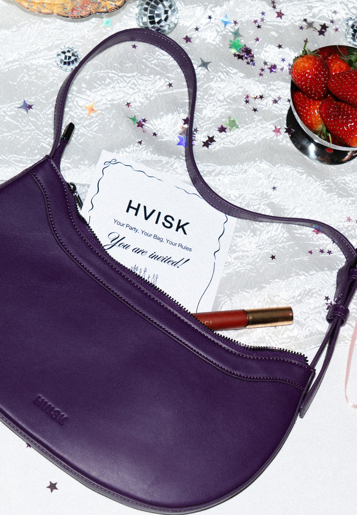 HVISK GLORIA SOFT STRUCTURE Shoulder Bag 482 Eclectic Purple