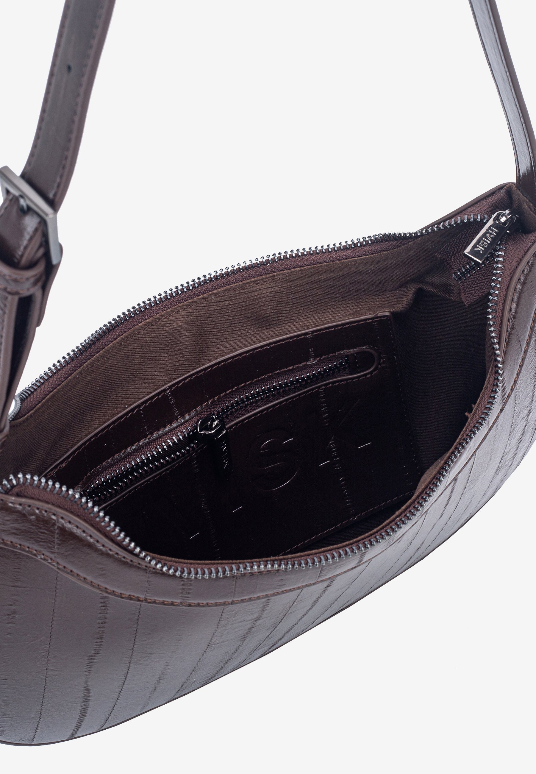 HVISK GLORIA STROKE STRUCTURE Shoulder Bag 485 Espresso