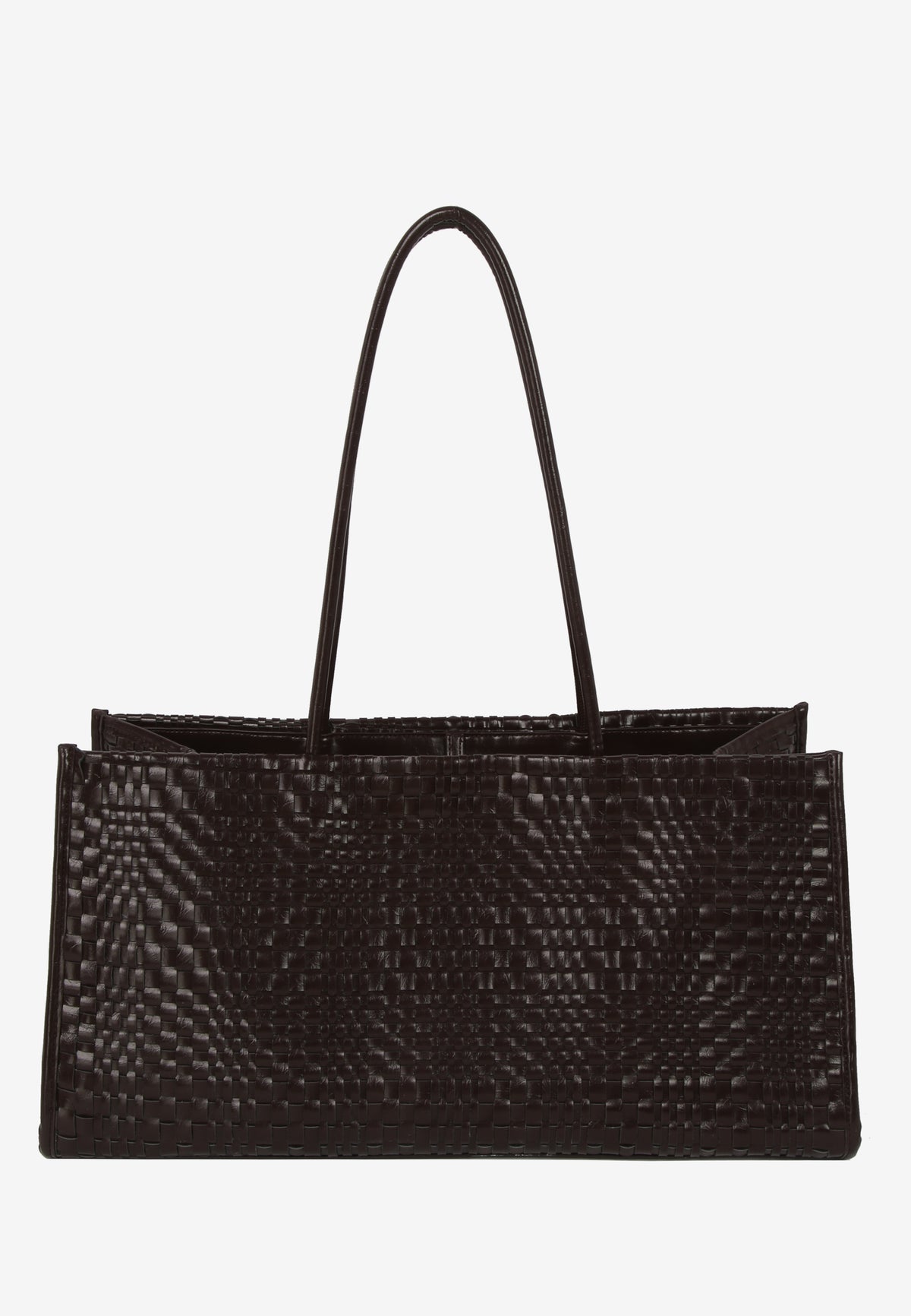 HVISK HANNAH RAW BRAIDED Shoulder Bag 507 Umber Brown